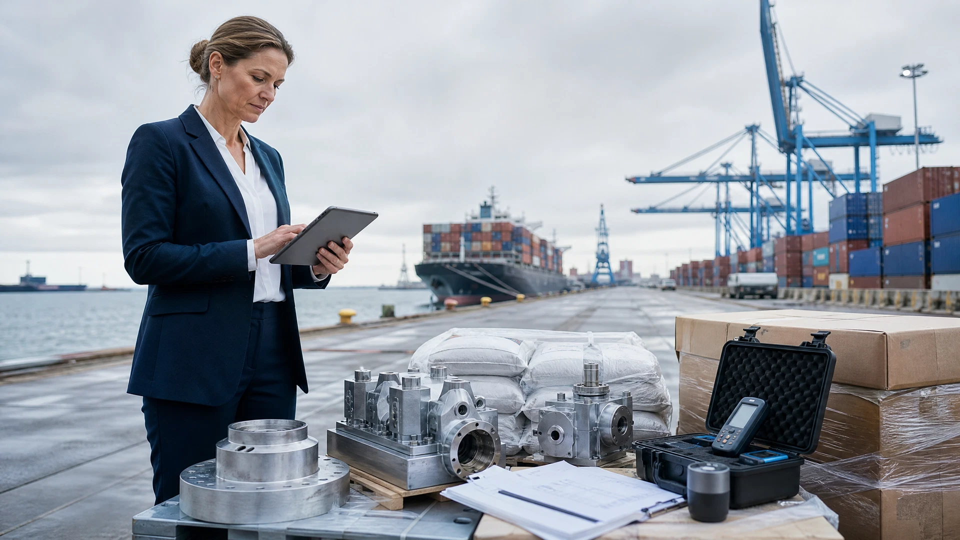 Contrôle de produits industriels transformés et de leur empreinte carbone dans un terminal européen